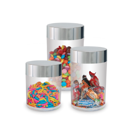 Stainless Steel Italian Acrylic Jar