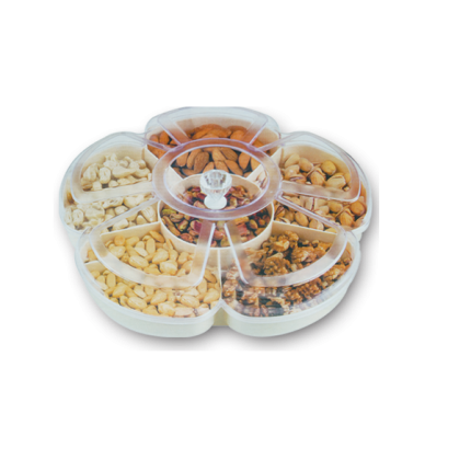 White Rose Dry Fruit Tray